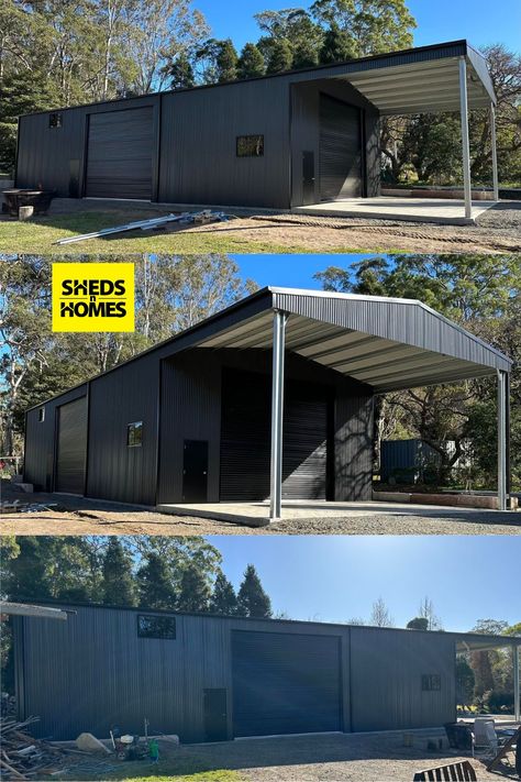 Multipurpose Shed Ideas, Metal Building House Plans, Workshop Shed, Shed Ideas, Shed Home, Work Portfolio, Building House, Shed Design, Metal Building Homes