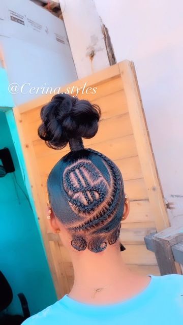 Cerina Brown on Instagram: "Fluffy up do bun with the butterfly 🦋 cornrow with the money sing🤑💲 on my beautiful client so cute  On her @_1_binks_ 💇🏽‍♀️😍🥺💋🔥🔥🔥🔥  #reels #explore #viralposts #instagramreels #hairstylist #cerinastyles #fypシ #fyp #foryou #foryourpage #fypppppppppppppppppppppppppppppppppppppppppppppppppppppppppppppppppppppp" Cornrow Two Buns, Up Do Bun, Butterfly Braids, Butterfly Braid, Cornrow, Cute Simple Outfits, The Butterfly, The Money, Simple Outfits