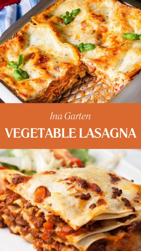 Ina Garten Vegetable Lasagna Zucchini And Eggplant Lasagna, Best Vegetable Lasagna Recipe, Vegetable Lasagna Recipe Easy, Ina Garten Roasted Vegetables, Eggplant Lasagna Recipe, Vegetable Lasagna Recipe, Veggie Lasagna Recipe, Meatless Lasagna, Vegetarian Casserole Recipes