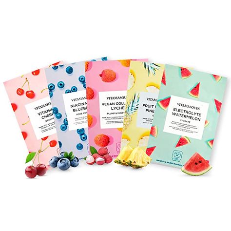 Skincare Niacinamide, Face Masks Skincare, Watermelon Face, Masks Skincare, Pineapple Face, Turmeric Face Mask, Skin Care Face Mask, Face Sheet Mask, Sheet Masks