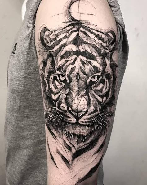 Blackwork Tiger Tattoo, White Tiger Tattoo, Tiger Tattoo Sleeve, Backpiece Tattoo, Master Tattoo, Petit Tattoo, Irish Tattoos, Tiger Tattoo Design, Tattoo Desings