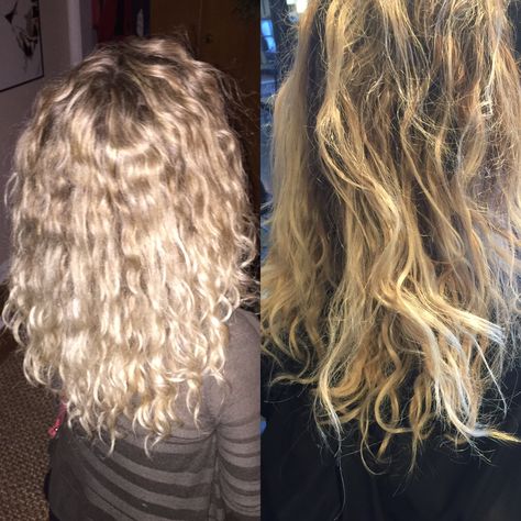 #monat Fried bleach blond hair that feels and looks like straw. Renew shampoo, replenish masque, 4 squirts of leave in and 3 drops of oil... air dried. OMG!! Did you say miracle product? Repair curly hair, blind damaged dry hair... http://ringletsandsass.mymonat.com Repair Curly Hair, Curly Hair Blonde, Monat Haircare, Damaged Curly Hair, Fried Hair, Blonde Curly Hair, Dry Damaged Hair, Damaged Hair Repair, Hair Blonde