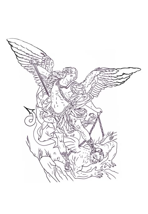 Guardian Angel Tattoo Stencil, Angel Tattoo Stencil, Guardian Angel Tattoo, Archangel Tattoo, Art Flash, Gangster Girl, Tattoo Stencil, Arm Tattoos, Angel Tattoo