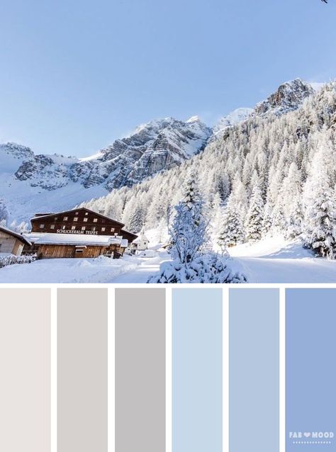 Find color palette ideas on fabmood. Today's Winter mood board inspired by winter landscape in shades of Blue and grey winter color scheme,winter color ideas,snow,winter landscape color scheme, winter color ideas,color schemes, #WinterLandscape Winter Mood Board, Wedding Color Schemes Winter, Color Schemes Design, Best Wedding Colors, Winter Color Palette, Winter Mood, Color Schemes Colour Palettes, Palette Ideas, Grey Color Scheme