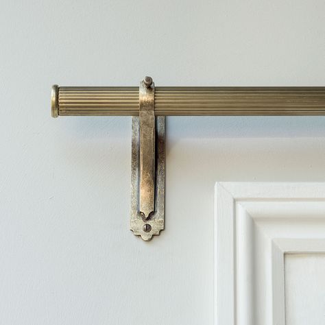 Hover Unlaquered Brass Curtain Rod, Brass Double Curtain Rod, Brass Curtain Pole, Antique Curtain Rods, Antique Brass Curtain Rod, Pub Renovation, Pasadena Bungalow, Brass Curtain Rod, Apex Window