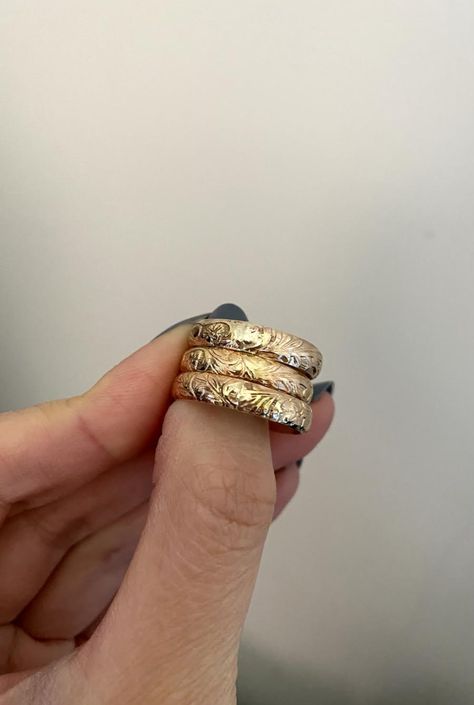 Gold Filled Thick Motif Floral Ring — Priscilla Ma Gold Rings Aesthetic, Gold Vintage Rings, Gold Jewelry Rings, Thick Rings, Thick Gold Ring, Indian Rings, Mexican Jewelry, Jewelry Accessories Ideas, Floral Ring