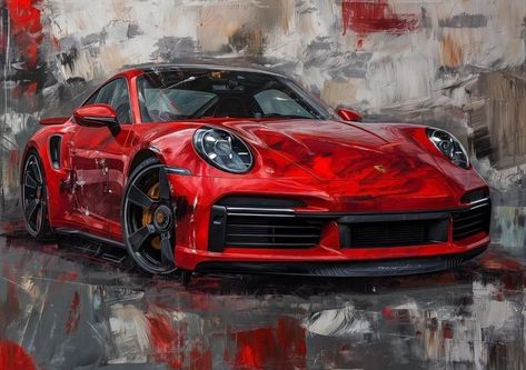 Porsche Painting, Porsche, Paint