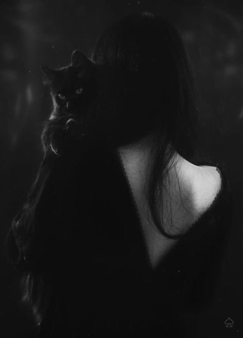 Cat And Woman Photography, Woman With Cat Aesthetic, Black Cat Aesthetic Girl, Black Cat Woman Aesthetic, Woman With Cat Photography, Black Cat Girl Aesthetic, Cat Dark Aesthetic, Dark Cat Aesthetic, Cat Woman Aesthetic