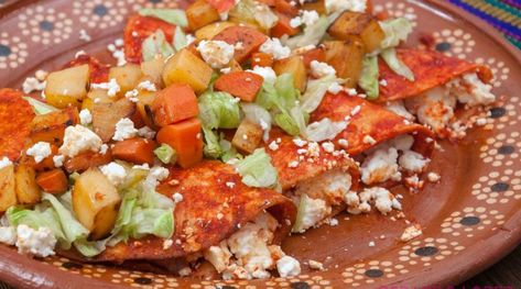 Enchiladas Mineras - Gerardo Lopez Enchiladas Mineras, Recipe For Enchiladas, Salsa Bowls, Vegetarian Recipe, Shredded Lettuce, Enchilada Recipes, Corn Tortillas, Mexican Dishes, Tomato Salsa