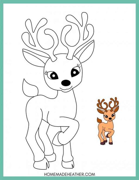 Free Reindeer Coloring Page Free Printable Reindeer, Reindeer Coloring Pages, Reindeer Printable, Reindeer Drawing, Pink Glitter Wallpaper, Reindeer Craft, Christmas Wallpaper Backgrounds, Summer Coloring Pages, Coloring Page Ideas