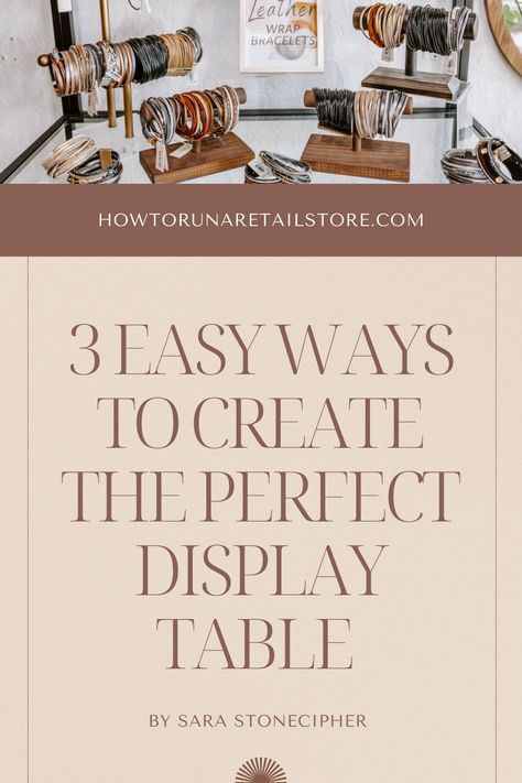 Creating Height On Display Table, Retail Table Display Ideas, Display Tables Retail Boutiques, Boutique Table Display Ideas, Retail Store Display Ideas, Retail Display Ideas Small Spaces, Boutique Table Display, Boutique Display Table, Small Store Display Ideas