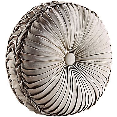 jcp | Queen Street® Antonia Tufted 15 Round Decorative Pillows, Silver Bedding, Round Throw Pillow, Bold Living Room, Bedroom Comforter Sets, Bed Fabric, Pillows Decorative Diy, Moroccan Home Decor, French Country Furniture