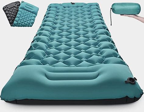 Self Inflating Camping Mat with Foot Pump Widen, Thicken Sleeping Mat, Pillow, Ultralight Waterproof Inflatable Mattress Camping Sleeping Pad for Backpacking Hiking : Amazon.co.uk: Sports & Outdoors Camping Pad, Camping Sleeping Pad, Spare Bed, Ultralight Camping, Comfortable Camping, Air Mattress Camping, Camping Cot, Camping Mattress, Bed Pads