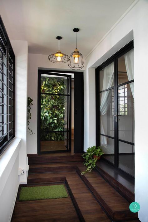 Your Guide To HDB Renovation Permits In Singapore | Qanvast Hdb Renovation, Entrance Foyer Design, Foyer Ideas, Small Balcony Design, Interior Design Singapore, Home Entrance, Foyer Design, Entrance Design, Home Entrance Decor