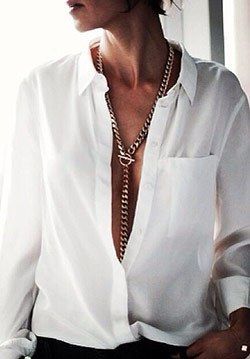 Classic White Shirt, Outfit Trends, Simple Chic, 인물 사진, White Shirts, Looks Style, Mode Inspiration, White Blouse, Coco Chanel