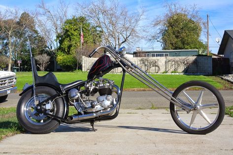 Motorcycle Front View, Custom Choppers For Sale, Triumph Bobber Custom, Choppers For Sale, Bike Chopper, Triumph Chopper, Rat Bikes, American Chopper, Old School Chopper