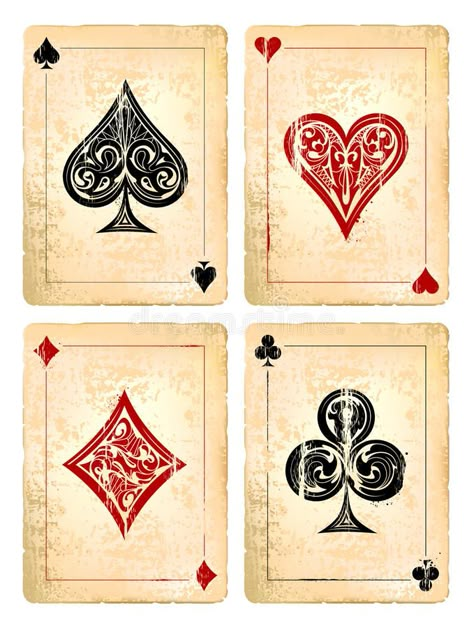 Ace Of Diamond Card, Heat Illustration, Swirl Symbol, Card Symbols, Cards Poker, Playing Cards Art, Poker Card, Playing Cards Design, Vintage Playing Cards