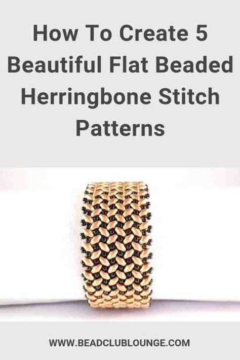 Beaded Herringbone, Needle Beading, Herringbone Stitch Tutorial, Beaded Stitch, Tila Bracelets, Superduo Beads, Seed Bead Projects, Super Duo Beads, Club Lounge