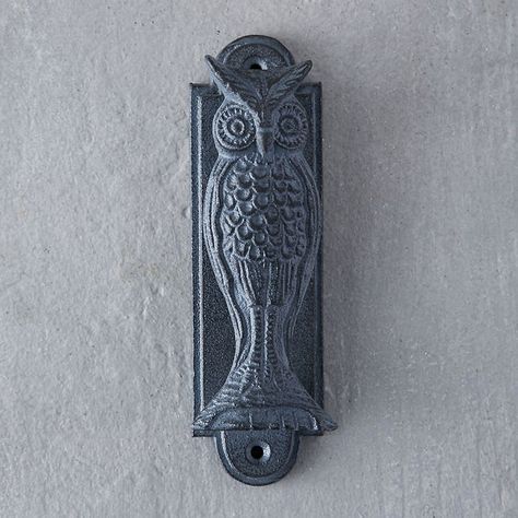 Owl Door, Home Interior Accessories, Stylish Doors, Eclectic Modern, Small Space Organization, Small Space Storage, Iron Door, Tiny House Interior, Wise Owl