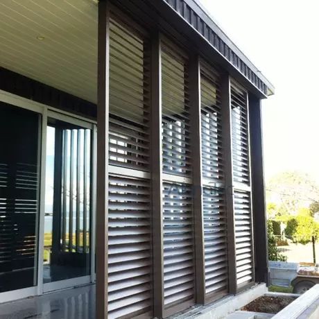 How To Block Wind On Patio: 21 Amazing Ideas Concrete Hardscape, Louvered Interior Doors, Porch Shades, Lattice Patio, Doors Outdoor, Indoor Shutters, Window Shutters Exterior, Outdoor Shutters, Sliding Shutters