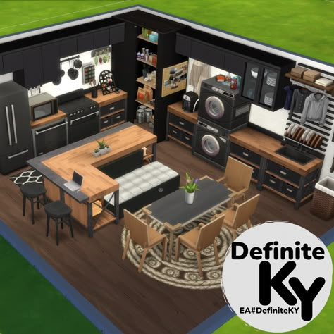 Sims 4 University Dorm Room, House Mods Sims 4, The Sims 4 Gameplay Ideas, The Sims House Ideas, Sims 4 Home Ideas, Sims4 Houses Ideas, House Plans Sims 4, Sims House Layouts, The Sims 4 Building Ideas