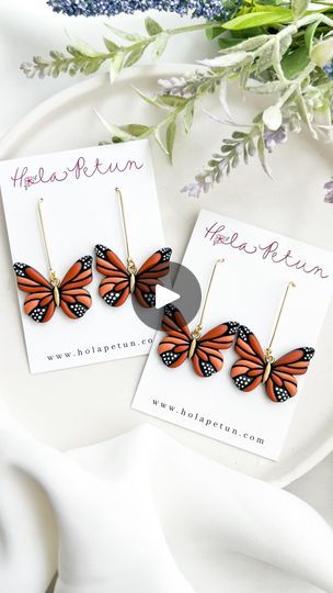 22K views · 2.2K reactions | Yesterday’s best sellers! 🦋 You have absolutely LOVED these sweet monarch butterfly dangles! They are NOW available! 🥹
•
holapetun.com | Lizbeth 🌸| POLYMER CLAY EARRINGS | Lucky Socks · Belong Together (Sped Up) Polymer Clay Butterfly Earrings, Clay Butterfly Earrings, Butterfly Polymer Clay, Monarch Butterfly, Butterfly Earrings, Polymer Clay Earrings, Clay Earrings, Best Sellers, Polymer Clay