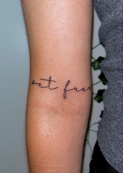 The Truth Will Set You Free Tattoo, Christ Is My Firm Foundation Tattoo, I Am Who You Say I Am Tattoo, Free Indeed Tattoo, Set Free Tattoo, Redeemed Tattoo, Dainty Tats, Free Indeed, 1 Tattoo