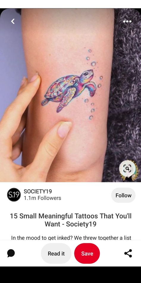 Small Sea Turtle Tattoos For Women, Beachy Tattoos, Animal Tattoos For Women, Sea Turtle Tattoo, Turtle Tattoo Designs, Ankle Tattoos For Women, Mens Shoulder Tattoo, Magical Creature, Turtle Tattoo