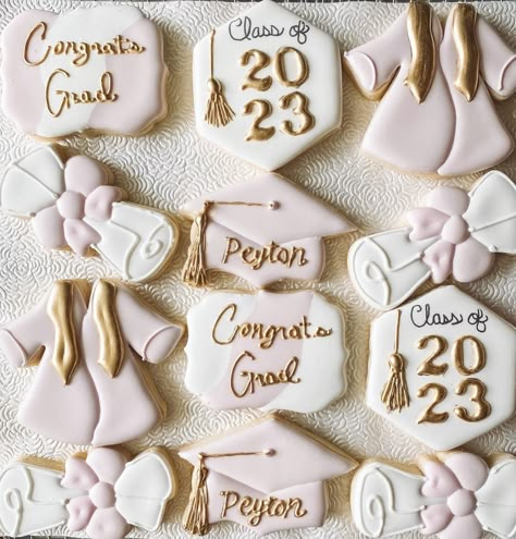 Mylaniebugs Cookies College Graduation Cookies Decorated, Graduation Cookies Decorated 2024, Boho Graduation Cookies, Girly Graduation Cookies, Floral Graduation Cookies, Pink Grad Cookies, Law Cookies, Grad Party Cookies, Fondant Biscuits