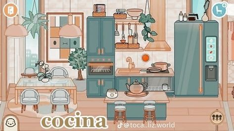 Tocaboca Kitchen Ideas Modern Mansion, Toca Boca Room Ideas Modern, Modern Mansion Kitchen, Modern Mansion Bedroom, Toca Rooms, Boca Recipe, Toca Boca Hair Salon, Toca Life World Aesthetic Pfp, Bad Room Ideas