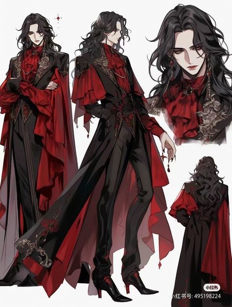 Male Fantasy Clothing, Vampire Clothes, Clothing Design Sketches, Old Fashion Dresses, Fashion Drawing Dresses, Dress Design Sketches, Fashion Illustration Dresses, Fashion Design Drawings, Fashion Inspiration Design