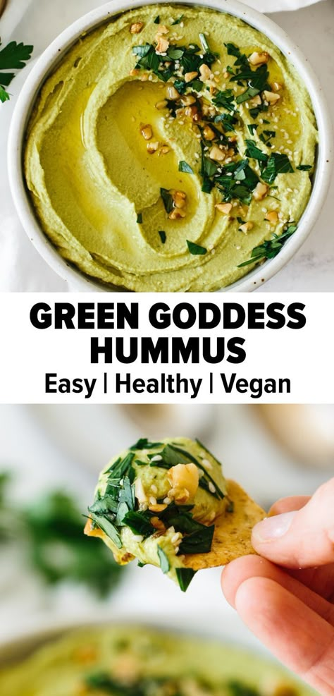 Herb Hummus Recipe, Indian Hummus Recipe, Hummus Variations, Green Hummus Recipe, Green Goddess Hummus, Green Hummus, Classic Hummus Recipe, Classic Hummus, Easy Hummus Recipe