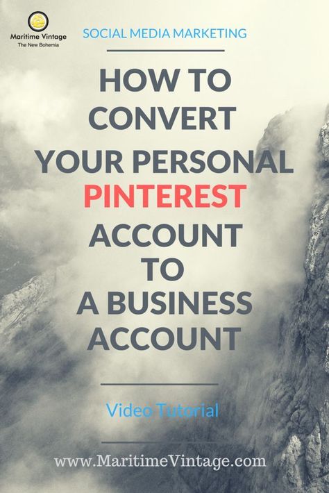 Convert your personal account to a business account • Duncan Gillis • How To Convert Your Personal Pinterest Account To a Business Account (Video Tutorial) • maritime vintage • Pinterest Business Account • Pinterest Business Acount • Pinterest marketing • Pinterest Marketing Framework • Switch to a pinterest Business account • Validating you Pinterest Account • Video Tutorial Marketing Framework, Pinterest Tv, Business Pinterest, Pinterest Business, Pinterest Business Account, Pinterest Traffic, Bill Murray, Pinterest Management, Pinterest For Business