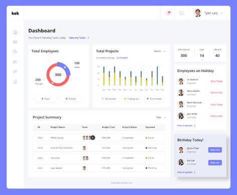 HR Dashboard on Behance Hr Dashboard Design, Hrms Dashboard, Analytics Ui, Hr Dashboard, App Design Ideas, Ux Design Principles, Business Dashboard, Dashboard Examples, Project Dashboard