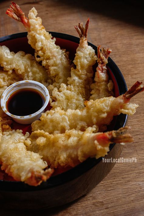 If you haven't tried tempura you are really missing out! Japanese Food Tempura, Tempura Plating, Tempura Photography, Denji Aesthetic, Fried Shrimp Tempura, Fried Tempura, Plating Inspiration, Japanese Tempura, Sushi Ideas