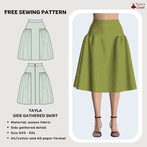 Empire Waist Dresses, Paper To Print, Light Denim Jacket, Linen Sundress, Statement Belt, Free Pdf Sewing Patterns, Garment Pattern, Simple Top, Tie Front Top