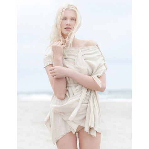 Daria Zhemkova by Paul de Luna for Blank August 2011 ❤ liked on Polyvore Albino Model, Blank Magazine, Winter Beach, European Models, Beach Shoot, V Magazine, Beach Beauty, Modeling Career, Blonde Bombshell