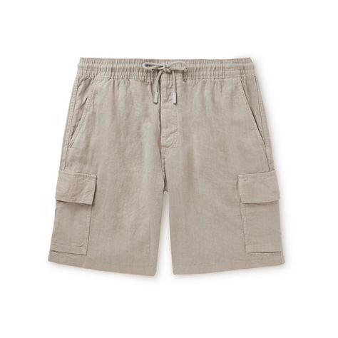 Over the last 50 years, Vilebrequin has earned a reputation for its quality craftsmanship. These straight-leg cargo shorts are cut from airy linen and have a comfortable elasticated drawstring waistband. Linen Shorts Men, Cargo Shorts For Men, Hunter Outfit, Shorts Cargo, Cargo Shorts Men, Shorts For Men, Shorts Men, Linen Shorts, Drawstring Shorts