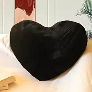 Heart Shaped Pillow, Shaped Pillows, Heart Pillows, Love Pillow, Black Life, Basement Apartment, Idea Photo, Living Bedroom, Shaped Pillow