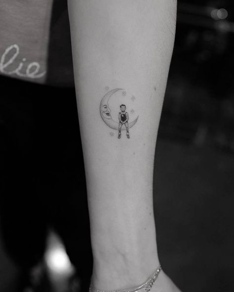 “Emma’s grandpa, a pic of him on a paper moon as a Dr Woo Tattoo, Small Tattoo Placement, Dr Woo, Simple Tattoos For Guys, Explore Tattoo, Semicolon Tattoo, Tattoo For Son, Small Wrist Tattoos, Paper Moon