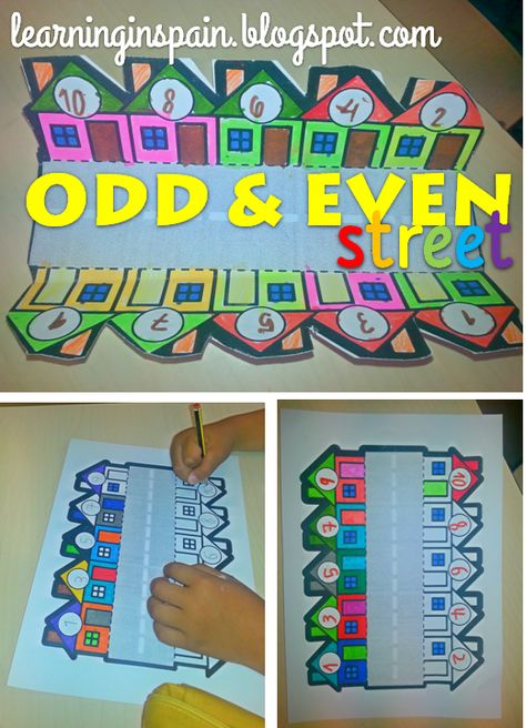 Odd Even FUN - Learning in Spain Odd And Even Activities Eyfs, Even And Odd Activities, Maths Week Ideas, Odd And Even Activities, Odd And Even Games, Guided Math Centers, Calendar Math, Math Crafts, Math Interactive