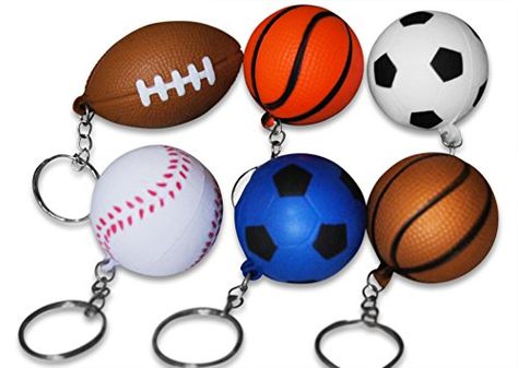 Sports Keychains, Promotional Items For Business, Sports Centerpieces, Grab Bag Gifts, Sports Games For Kids, Kids Party Favors, Sports Theme Birthday, School Carnival, Carnival Prizes