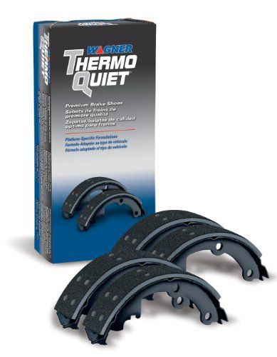 Wagner ThermoQuiet PAB729 Brake Shoe Set Rear -- To view further for this item, visit the image link. This is Amazon affiliate link. Brake Shoes, Drum Brake, Brake System, Brake Parts, Brake Rotors, Auto Repair, Car Tires, Parts And Accessories, Drums