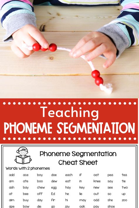 Phoneme Segmentation Kindergarten, Sound Segmentation, Phonemes Activities, Phoneme Segmentation Activities, Segmenting Activities, Segmenting Words, Phoneme Segmentation, Phonological Awareness Activities, Phonemic Awareness Activities