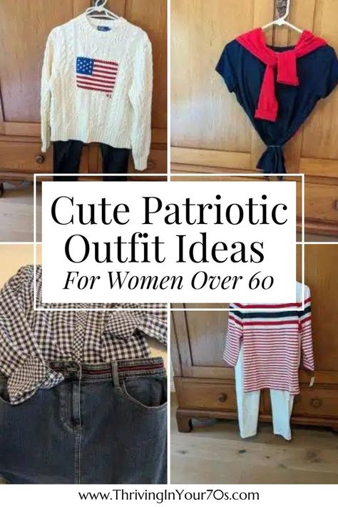 Dive into this blog post about patriotic outfits for women. If you’re looking for red white and blue outfit ideas, this blog post incorporates basic wardrobe pieces that you can use for patriotic outfits. From a classic denim skirt with red flats for a pop of color, to white jeans with a striped shirt the outfit ideas for women over 60 will keep you looking festive and fashionable. Click the link to get some July 4th outfit ideas now! White And Blue Outfit Ideas, Blue Outfit Ideas, White And Blue Outfit, Basic Wardrobe Pieces, Outfit Ideas For Women, Patriotic Outfit, Blue Outfit, Wardrobe Basics, Style Mistakes