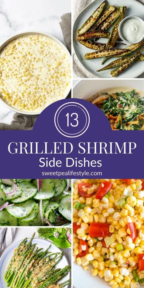 Grilled Shrimp Side Dishes are exactly what you need for the perfect pairing to a night filled with grilling! These side recipe ideas will go with any protein! Fried Chicken, Grilled Steak, Pork Chops or Shrimp! Grilled Shrimp Sides, Shrimp Side Dish, Chicken Grilled, Diy Easy Recipes, Steak And Shrimp, Shrimp Recipes Easy, Easy Entertaining, Grilled Steak, Best Side Dishes