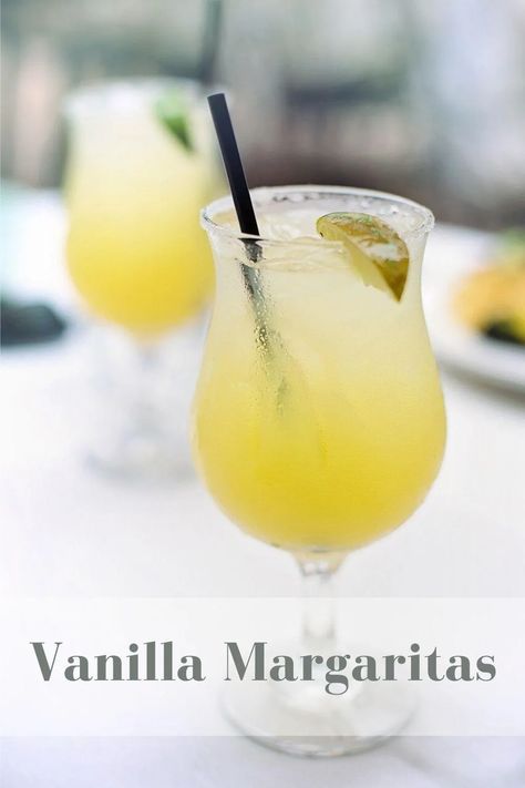 A Vanilla Margarita Recipe - a cocktail you're going to crave 3 Vanilla Margarita, Liquor 43, Curacao Drink, Classic Tequila Cocktails, Acrylic Drink Stirrers, Easy Margarita, Local Fruit, Classic Margarita, Margarita Cocktail