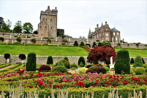 Drummond Castle, Duart Castle Scotland, Balintore Castle Scotland, Drummond Castle Gardens, Midhope Castle Scotland, Castle Gardens, Caerlaverock Castle Scotland, Dragon Crafts, Castle Garden