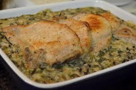 Pork Chop and Wild Rice Casserole Wild Rice Casserole Recipes, Wild Rice Recipes, Wild Rice Casserole, Rice Casserole Recipes, Easy Eat, Rice Casserole, Pork Chop, Pork Chop Recipes, Wild Rice