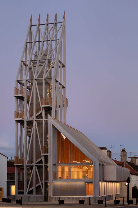 Niall McLaughlin Architects models Auckland Tower on siege engines Niall Mclaughlin, Vertical City, Tower Models, Bishop Auckland, Castles In England, Timber Buildings, Timber Structure, Castle Wall, Historic Home